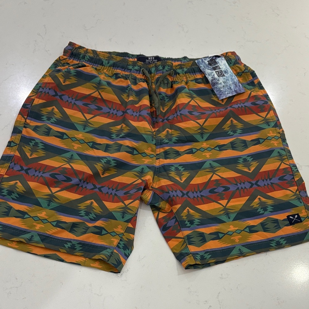Colorful Geometric Pattern Shorts